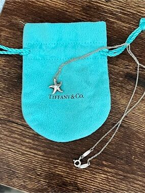 Tiffany & Co. Sterling Silver Starfish Necklace